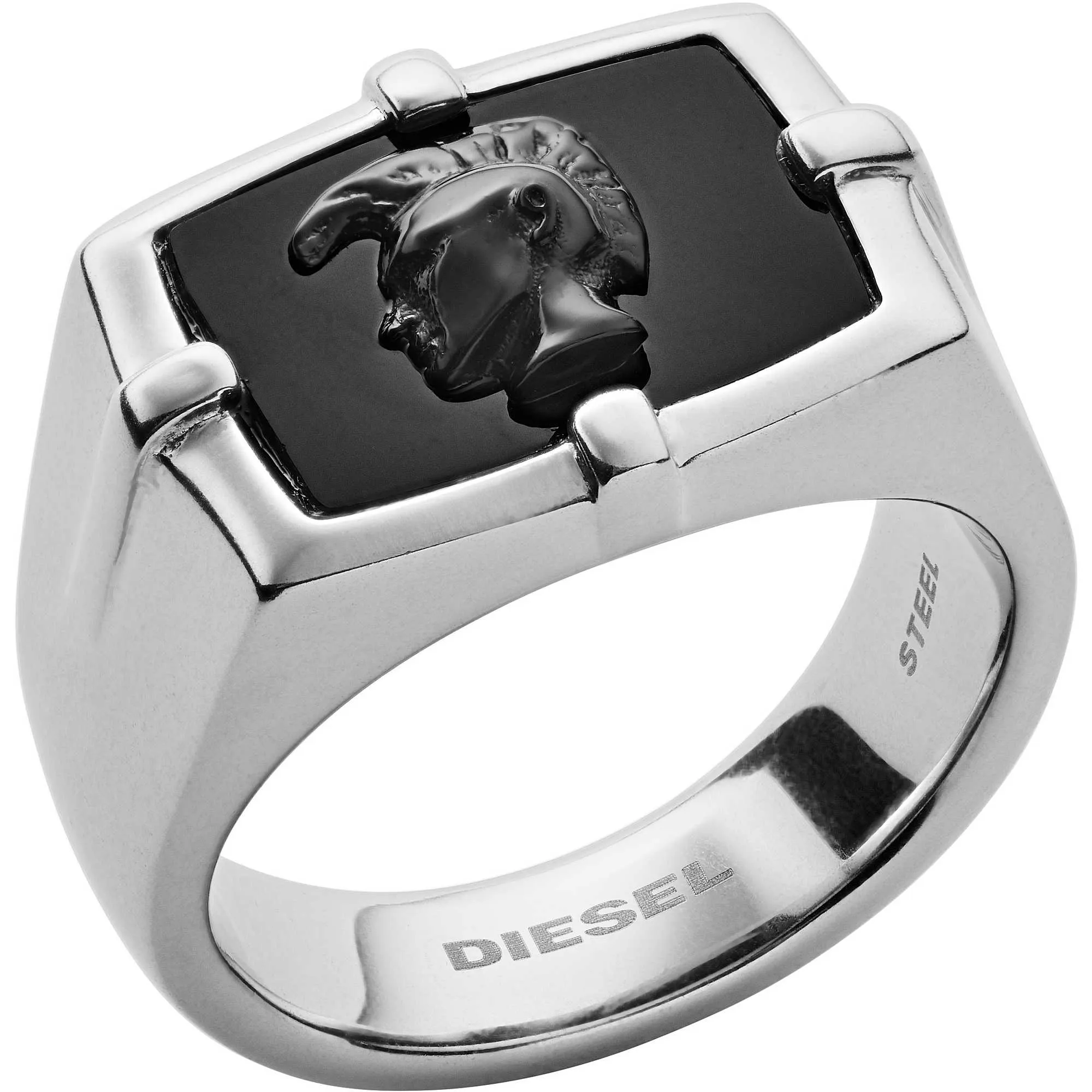 anello uomo gioielli Diesel Steel
