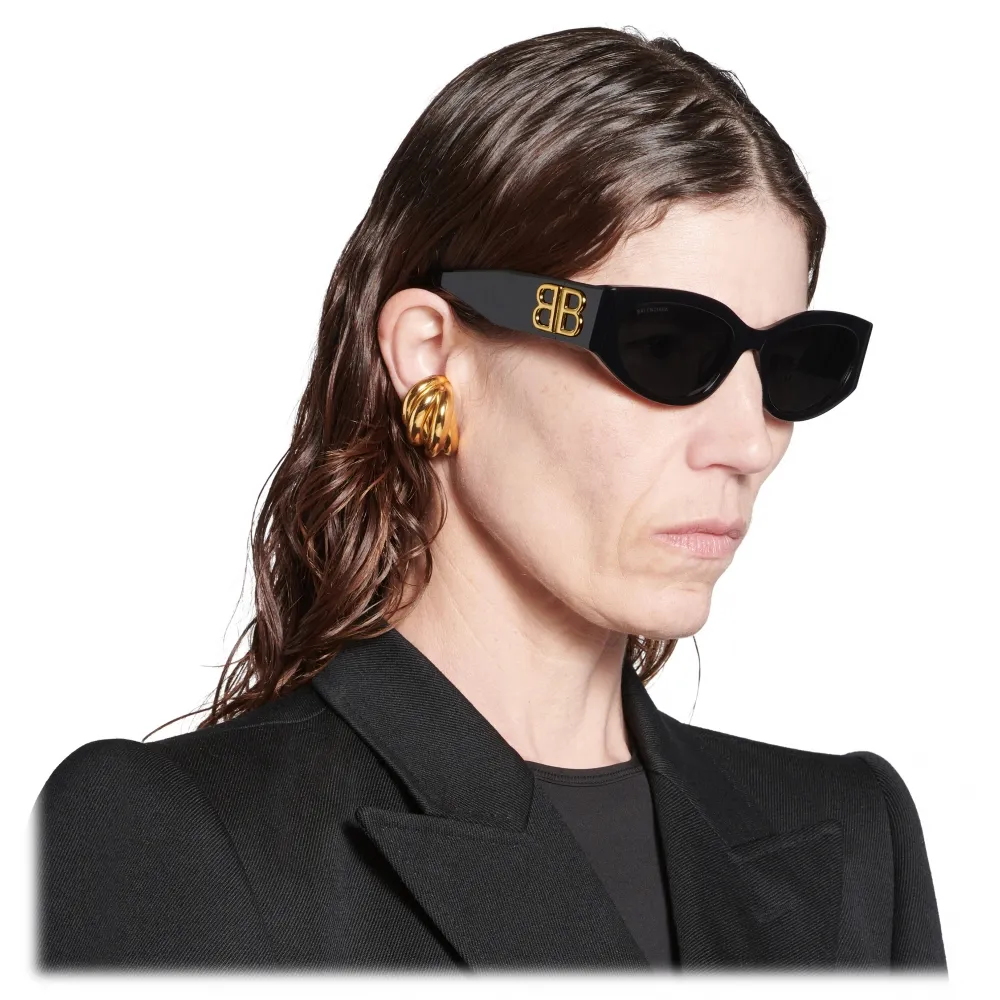 Balenciaga - Occhiali da Sole Bossy Rotondi AF da Donna - Nero - Occhiali da Sole - Balenciaga Eyewear