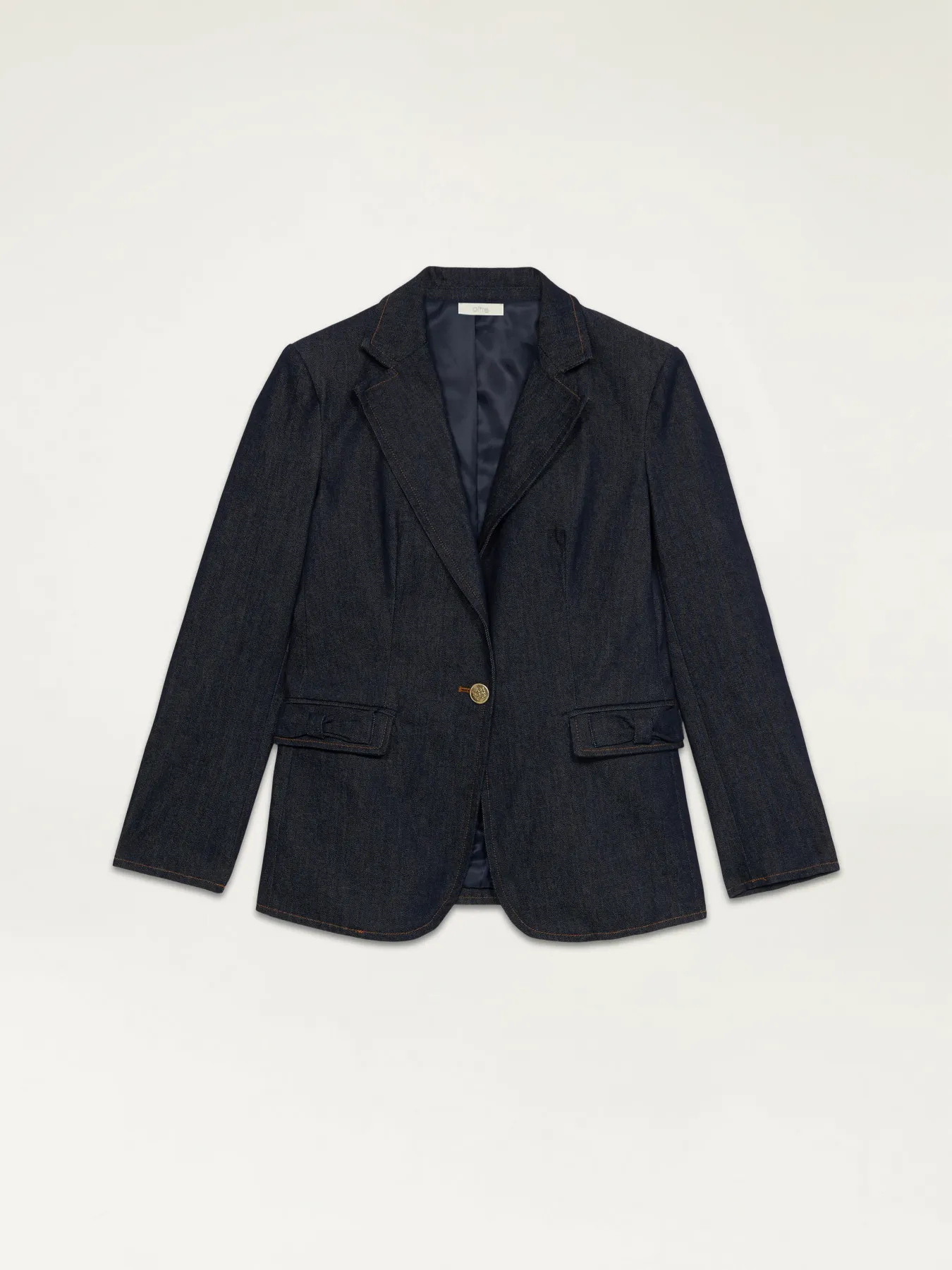 Blazer in denim con fiocchi