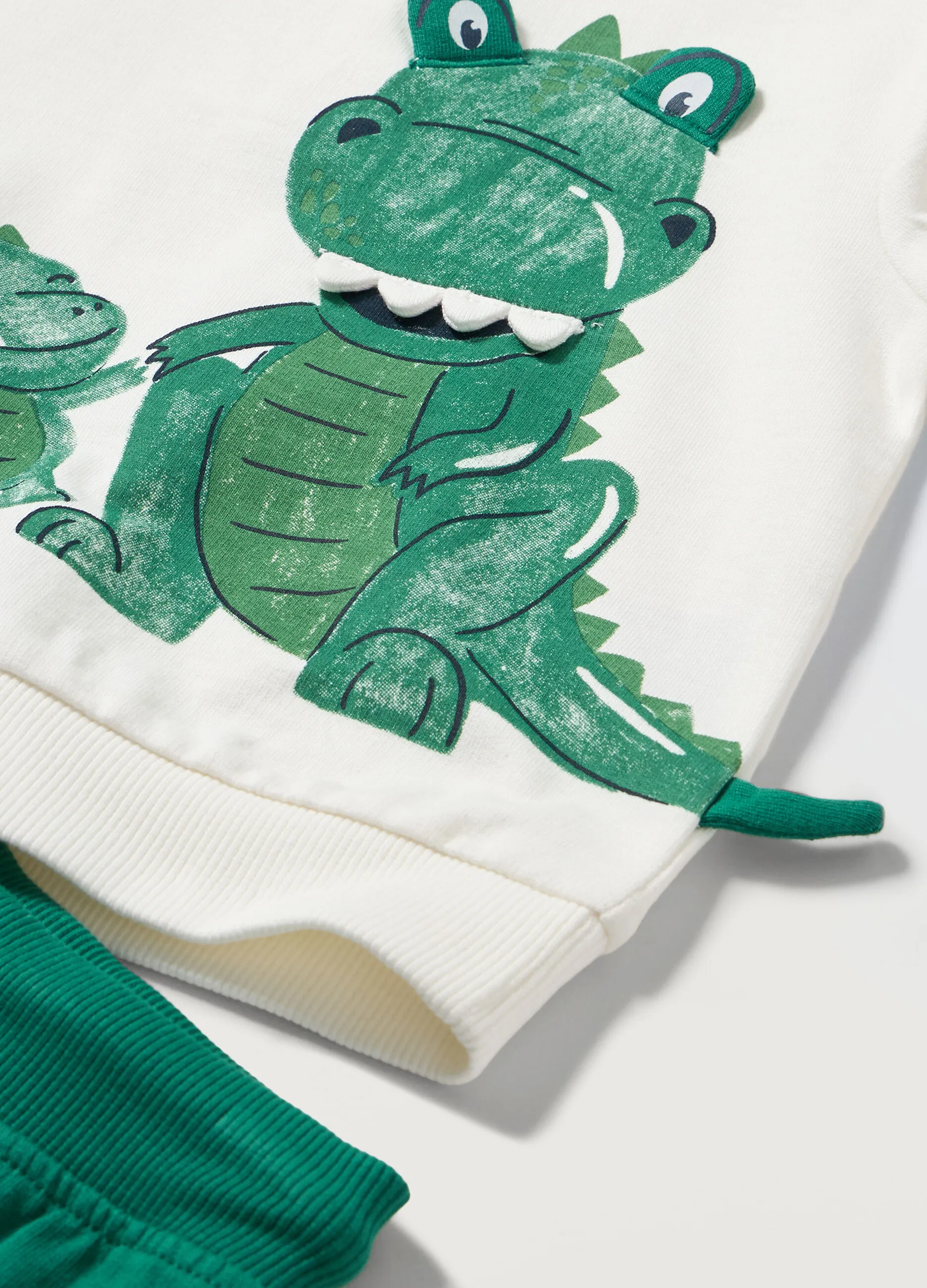 BLUKIDS  Jogging set in french terry di puro cotone neonato