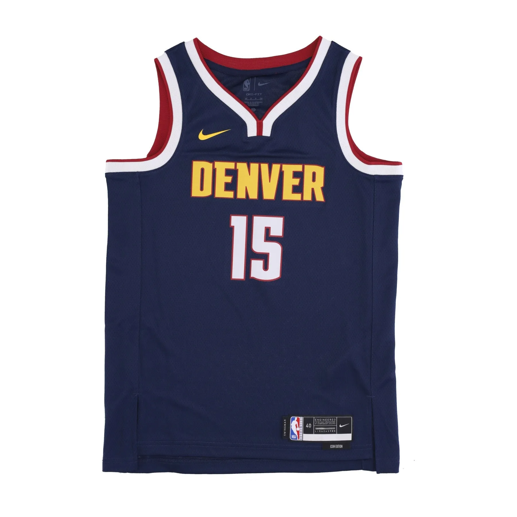 Canotta Basket Uomo Nba Dri-fit Swingman Jersey Icon Edition 2022/23 No 15 Nikola Jokic Dennig College Navy