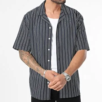 Chemise Manches Courtes A Rayures Howie 214064 Bleu Marine