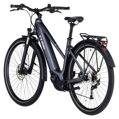 Cube Touring Hybrid One 500 Trapezio Bicicletta elettrica ibrida Shimano Alivio 9S 500 Wh 700 mm Grigio 2023