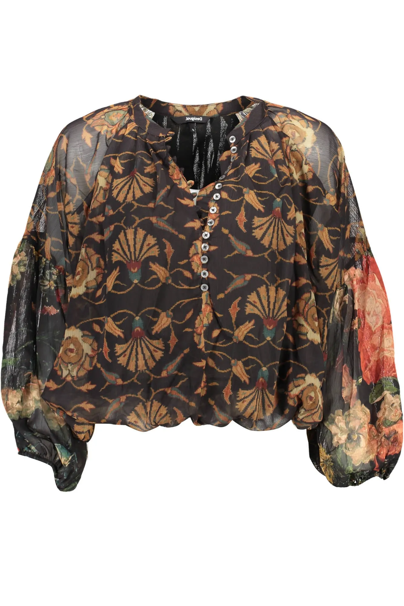 Desigual camicia maniche lunghe  nero  