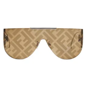 Fendi - Fabulous 2.0 - Occhiali da Sole a Mascherina - Marrone - Occhiali da Sole - Fendi Eyewear