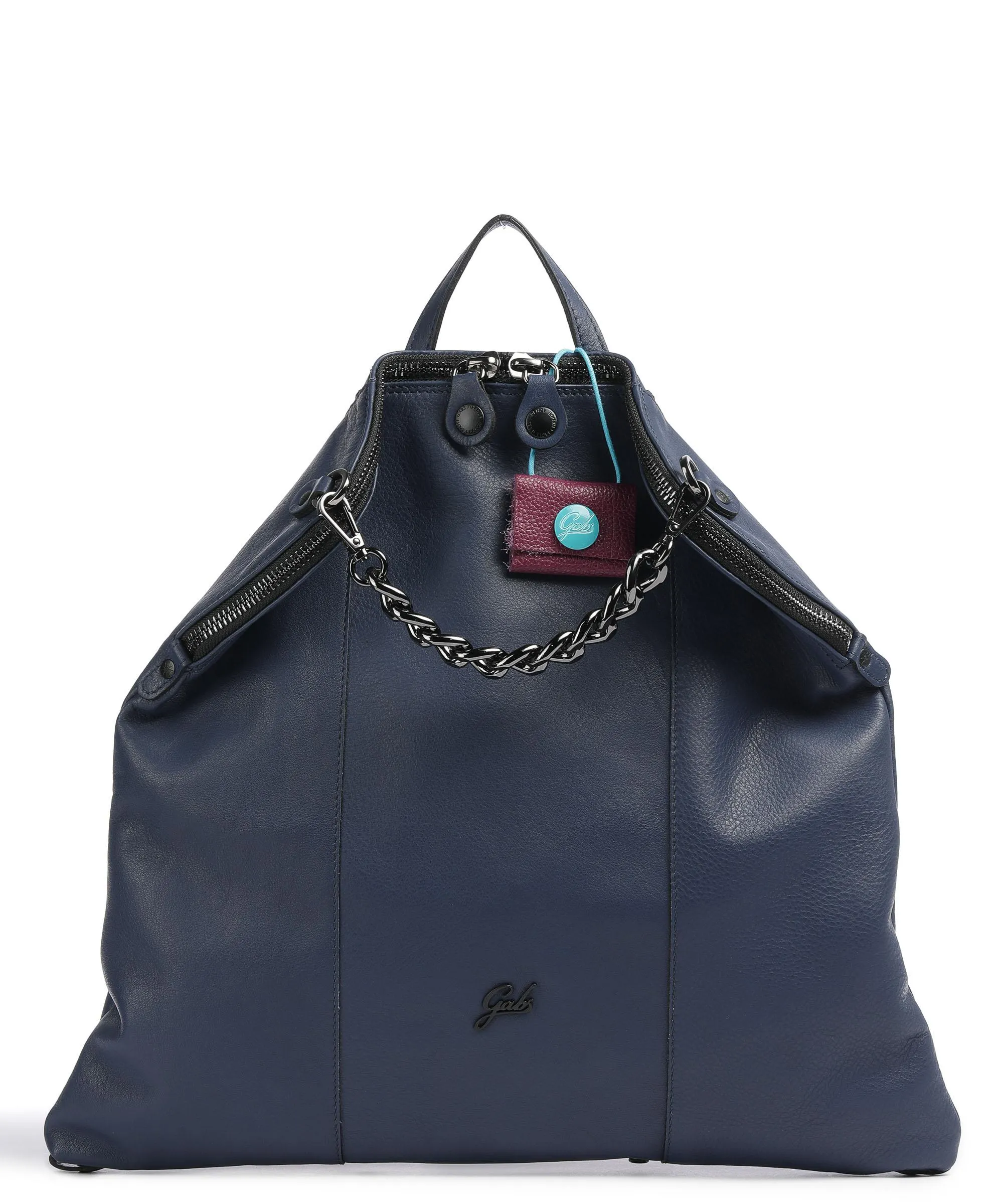  Gabs Santa Fe Mirabelle L Borsa a zainetto pelle di vitello grana blu scuro  