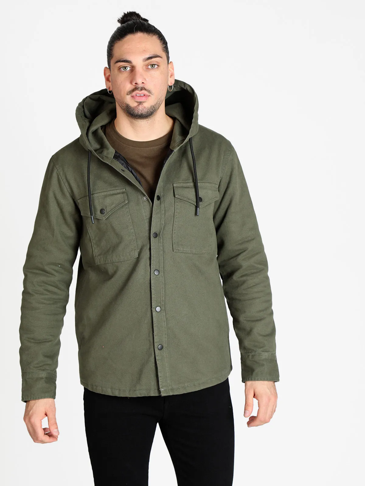 Guy Veste homme avec capuche et boutons