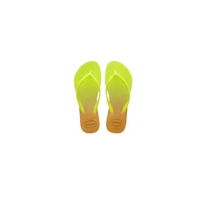 Havaianas Slim Gradient White/Fluorescent Giallo Fluo/Oro Donna