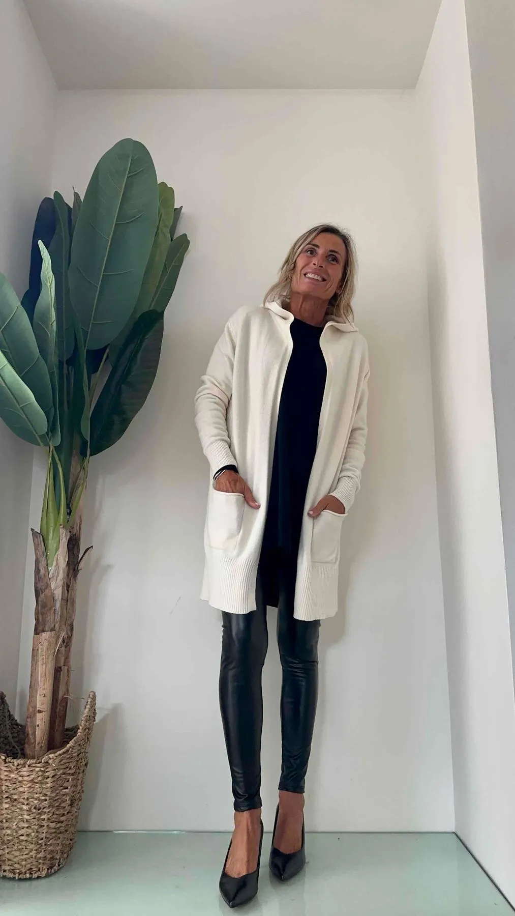 LALTERNATIVASTYLE - ANNA - CARDIGAN LUNGO VISCOSA CAPPUCCIO E TASCHE