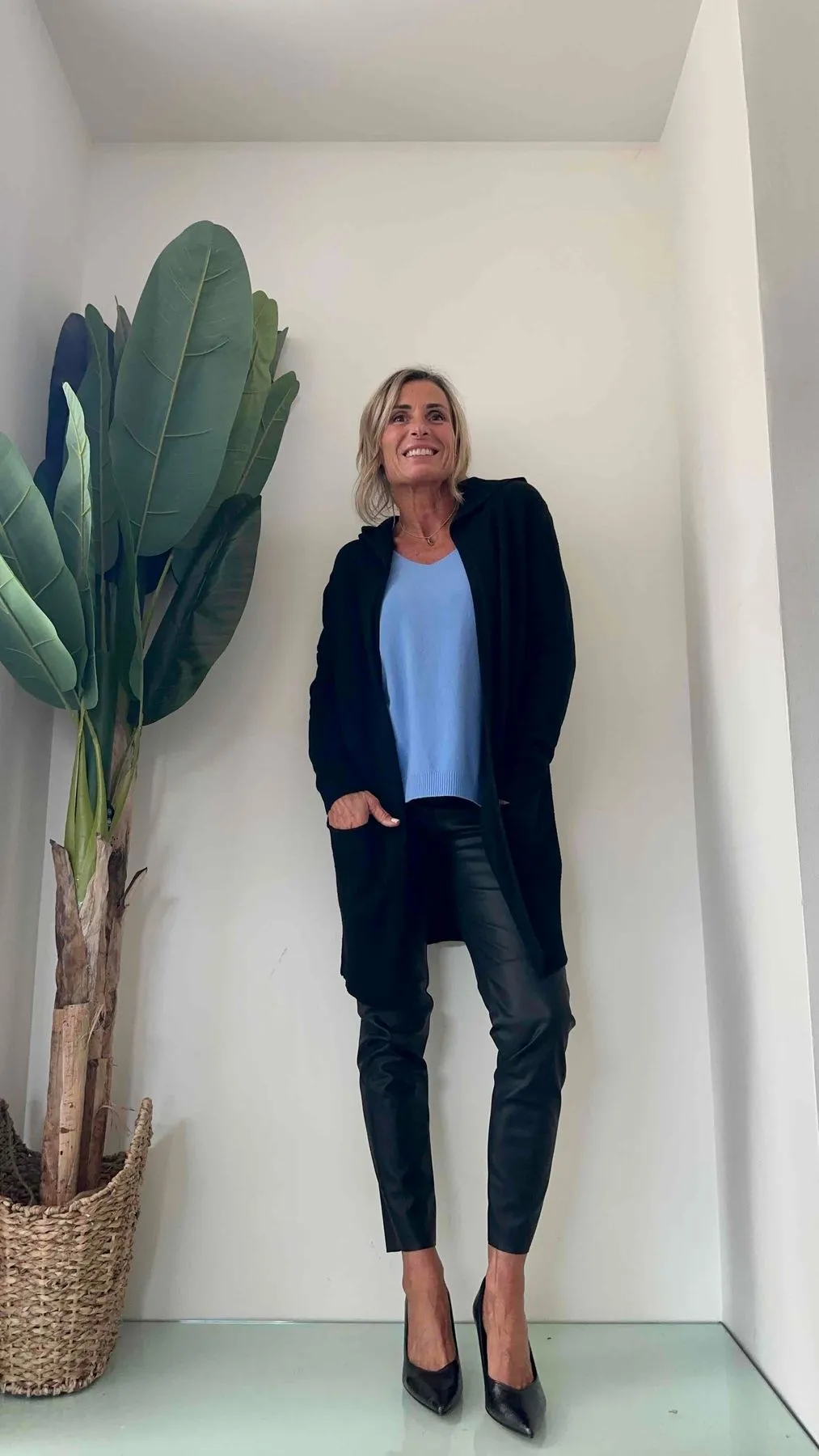 LALTERNATIVASTYLE - ANNA - CARDIGAN LUNGO VISCOSA CAPPUCCIO E TASCHE