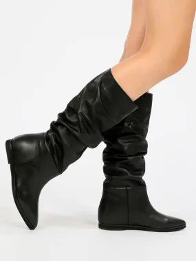 Made In Italy Low boots femme en cuir pointu