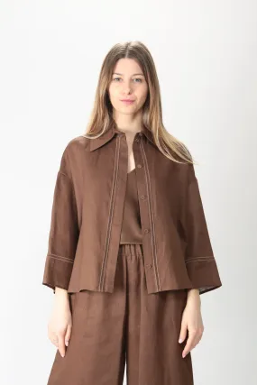MaxMara Leisura Camicia in lino Robinia