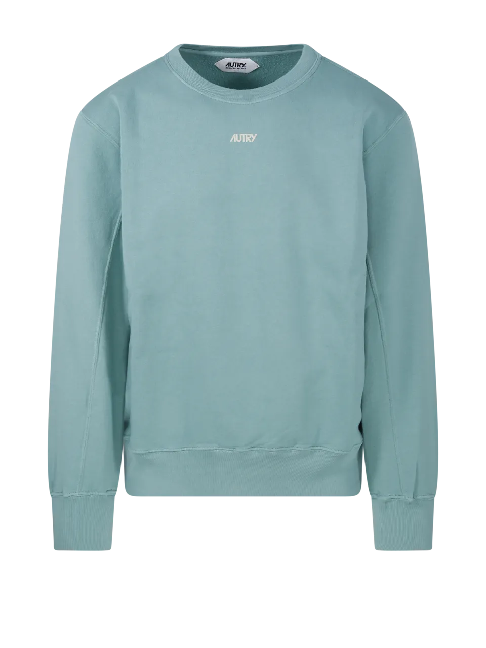 MEN AUTRY GREEN COTTON SWEATSHIRT BICOLOR