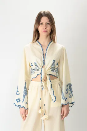 Ottod'ame Camicia con ricamo DC4907