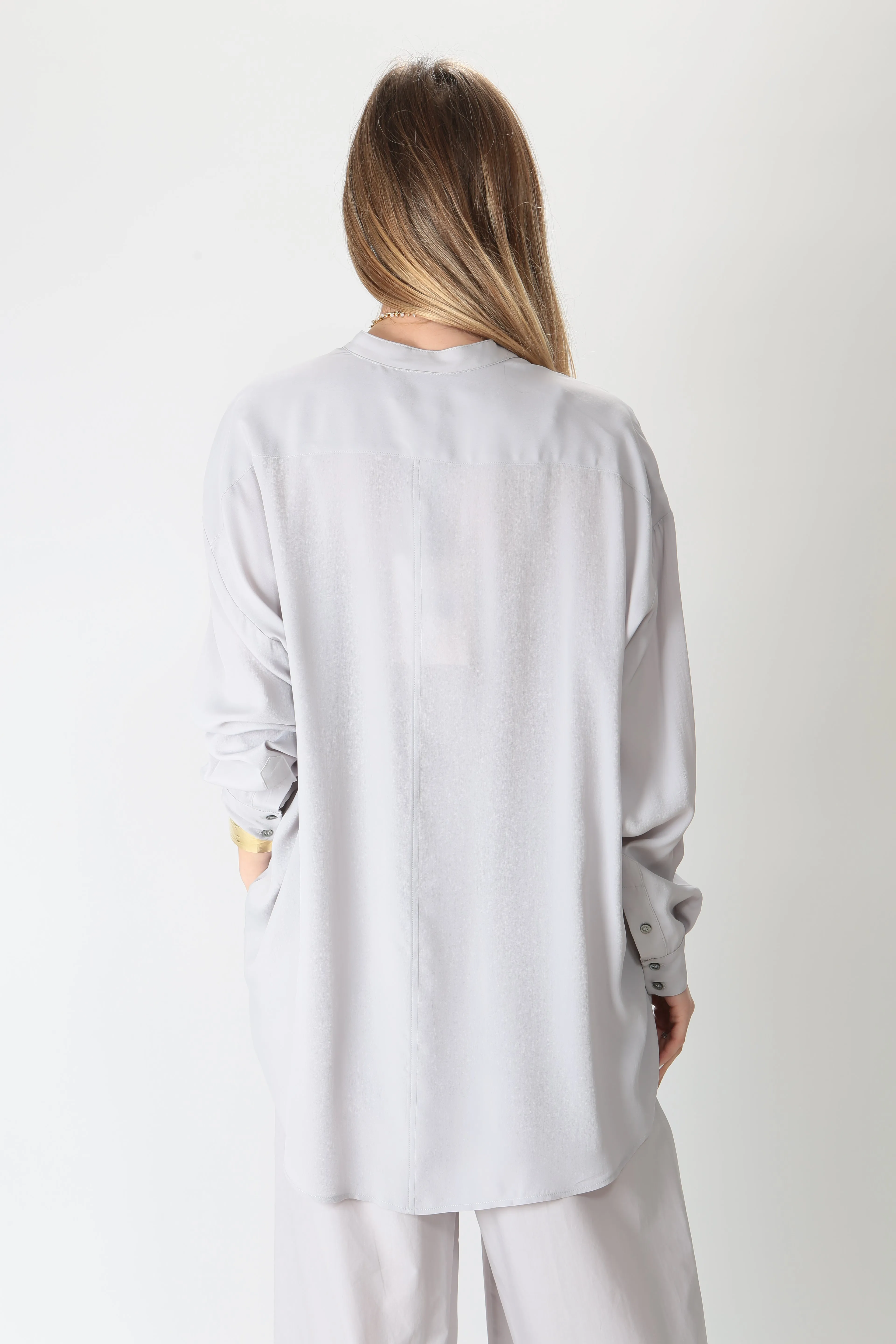 Ottod'ame Camicia oversize in misto seta DC4910