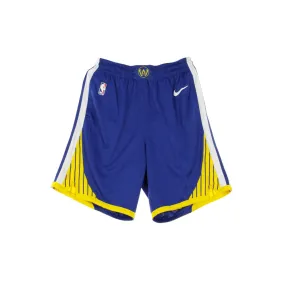 Pantaloncino Basket Uomo Nba Swingman Short Icon Edition Road Golwar Rush Blue/white/amarillo/white