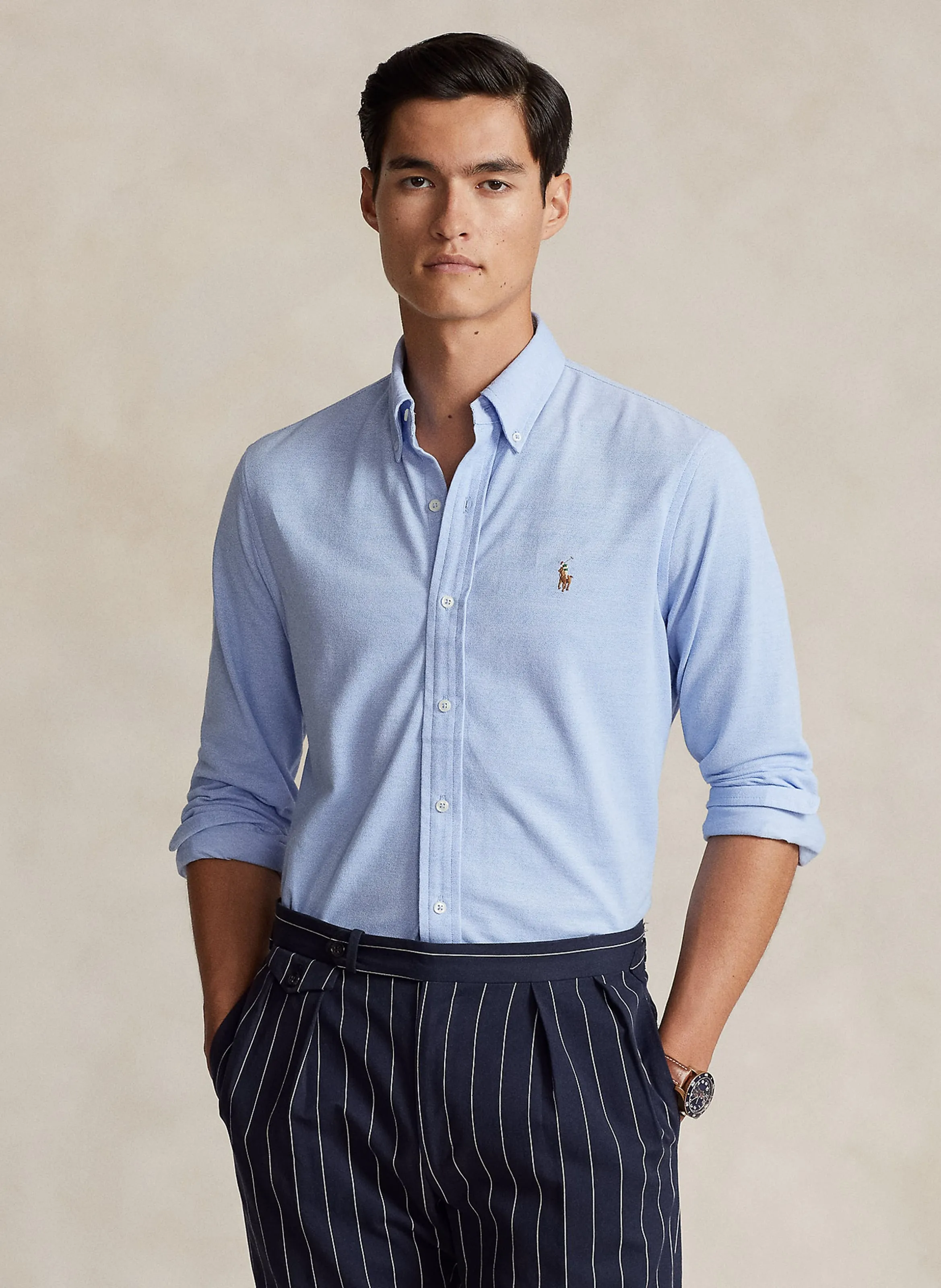  POLO RALPH LAUREN   Camicia collo classico in cotone | Blu