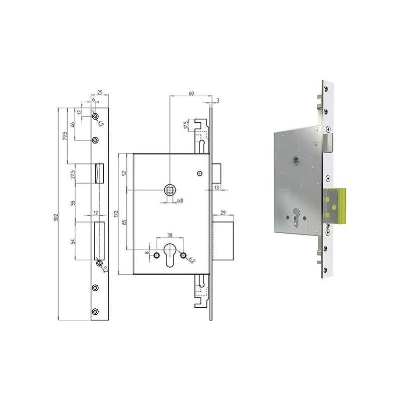 SERRATURE CR 8000 INFILARE DI SICUREZZA A