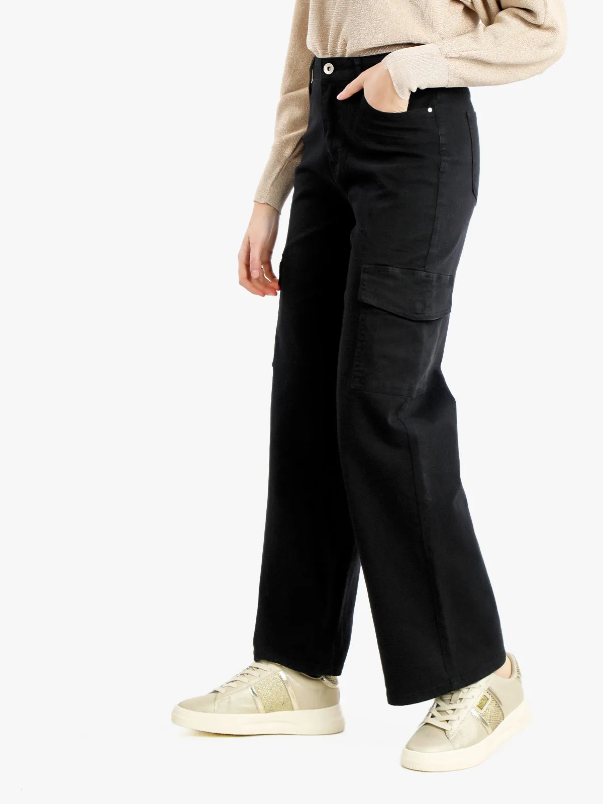Sexy Sense Pantalon large femme avec grandes poches