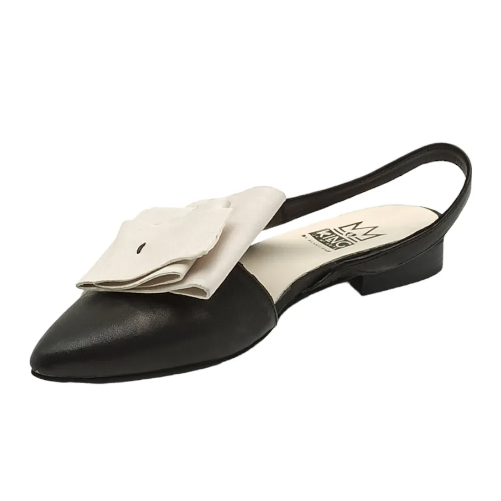 Slingback Donna King Of Hearts 3713 Rock nero/Ghiaccio