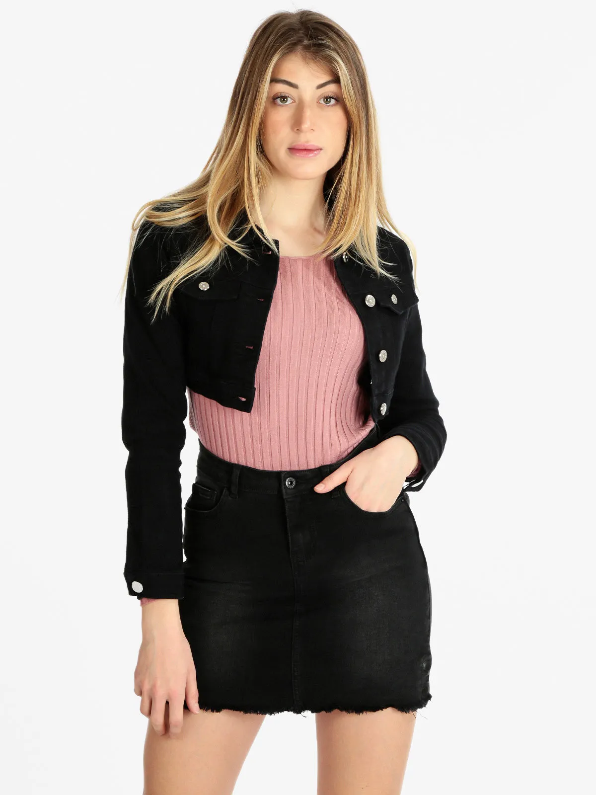 Solada Veste courte en jean femme
