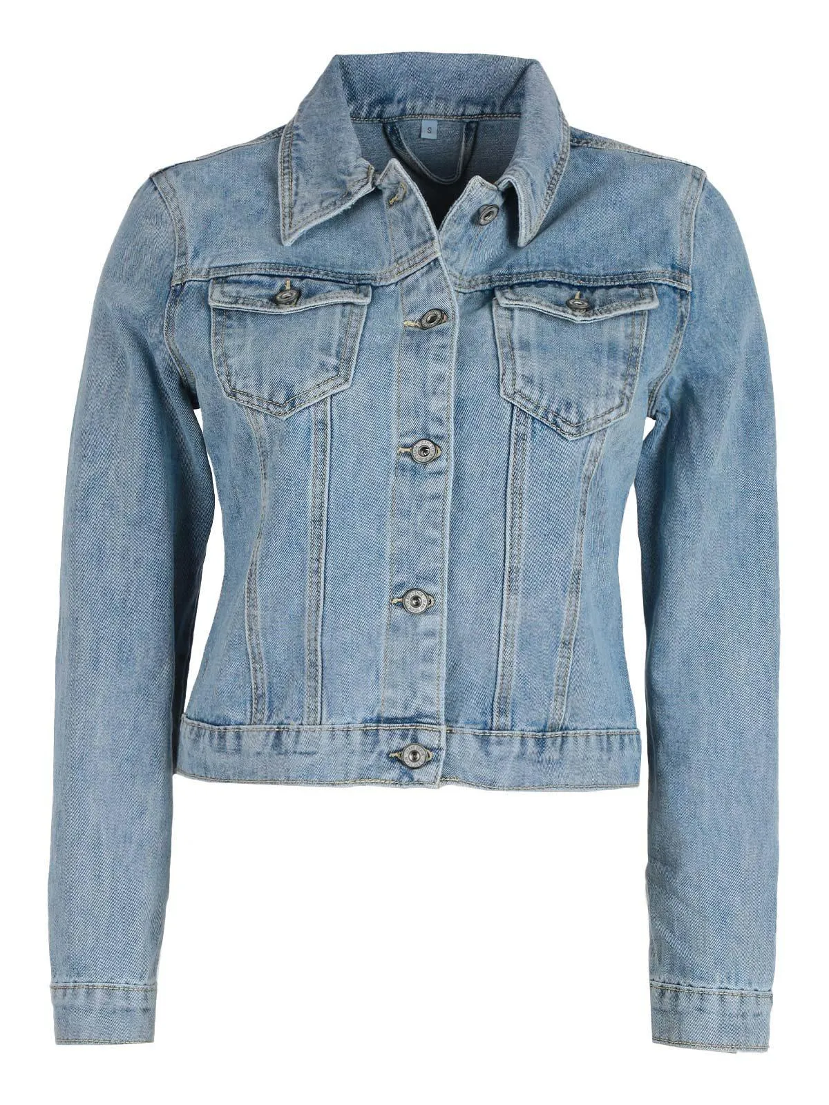 Solada Veste en jean femme avec poches