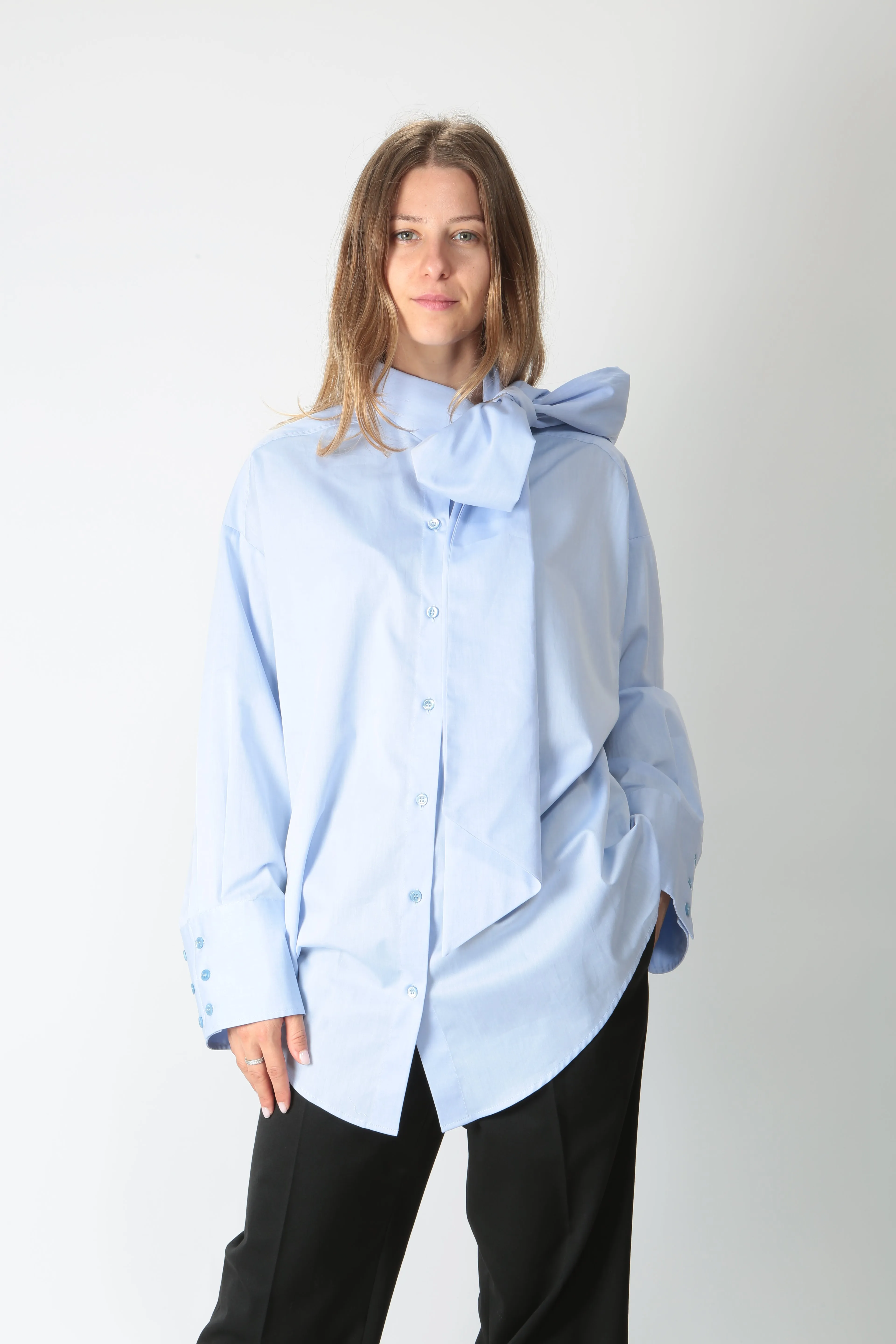 Solotre Camicia oversize in cotone M1S0035