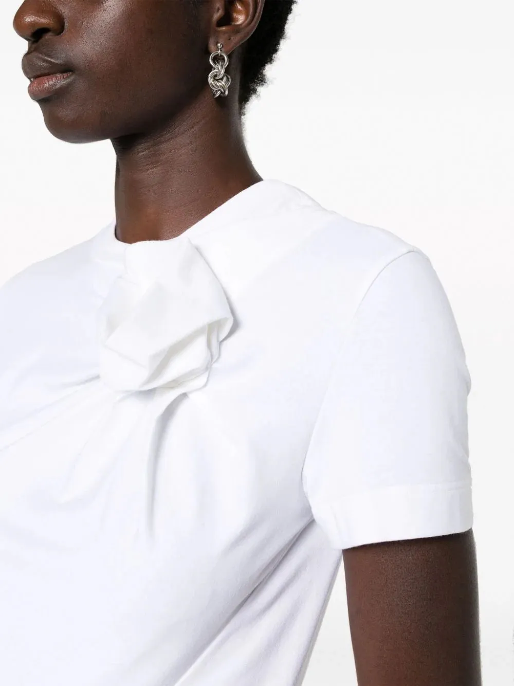 T-shirt con fiore
