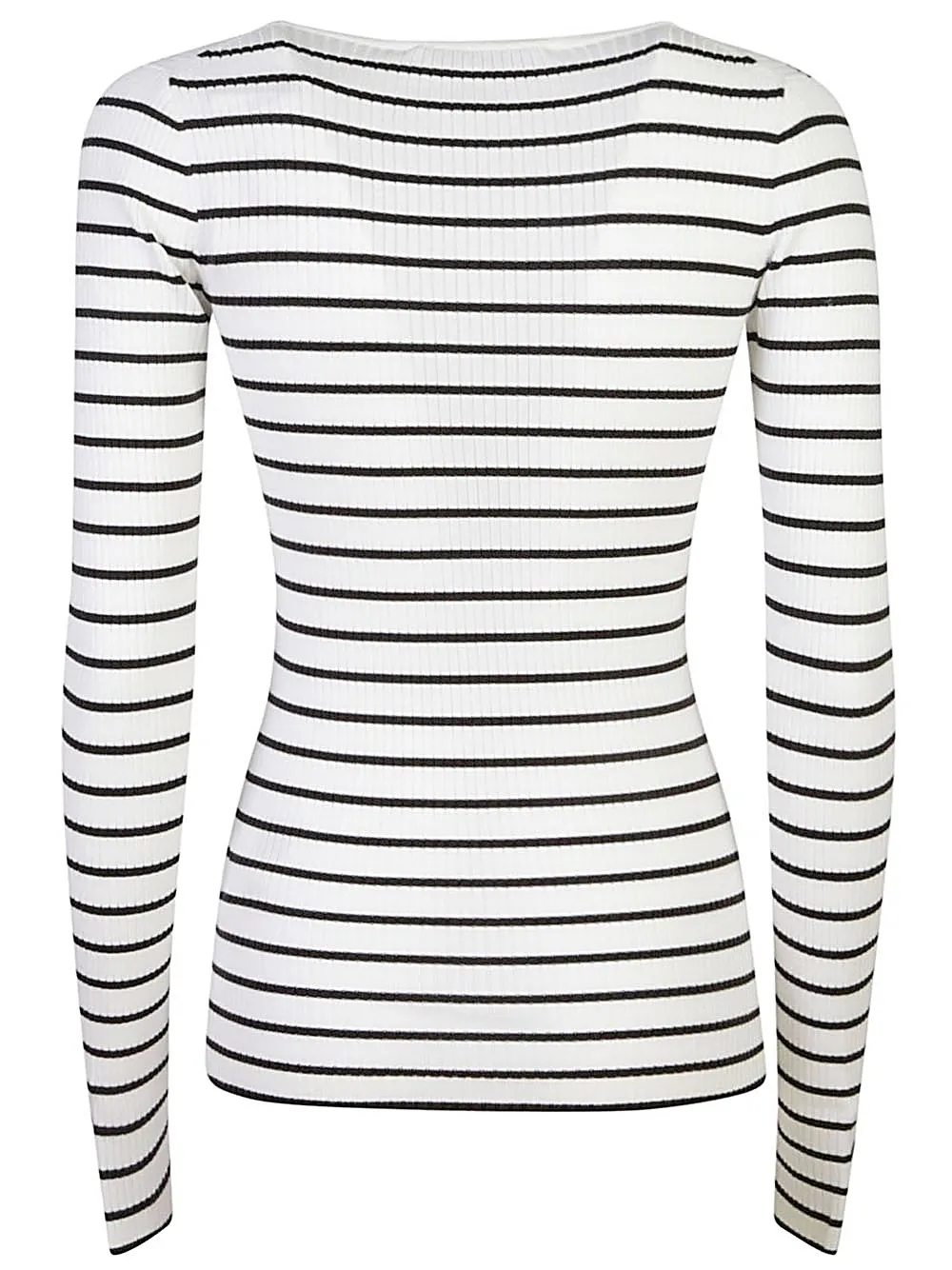 T-Shirt Slim In Cotone a righe