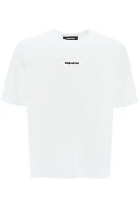T Shirt Slouch Fit Con Stampa Logo