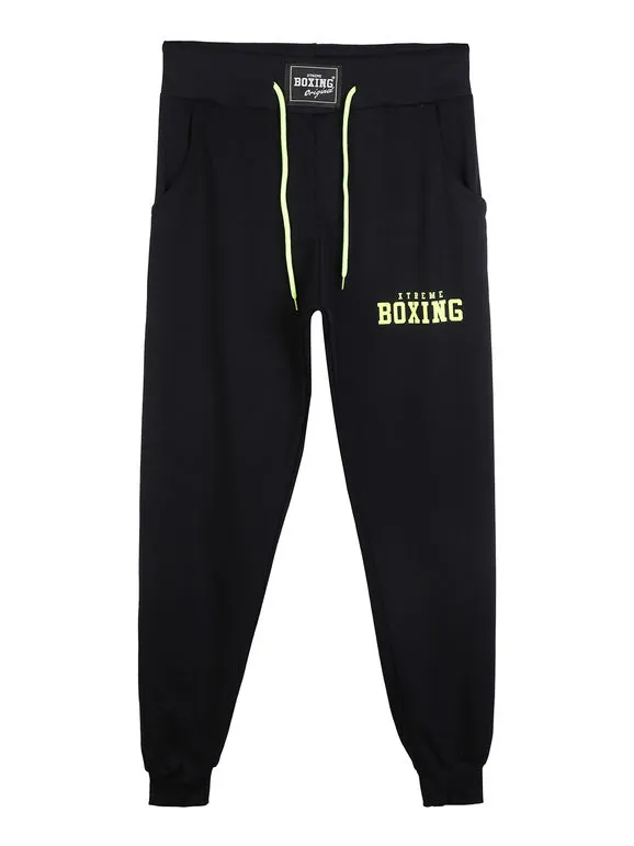 Xtreme Boxing Pantalon de survêtement garçon avec revers