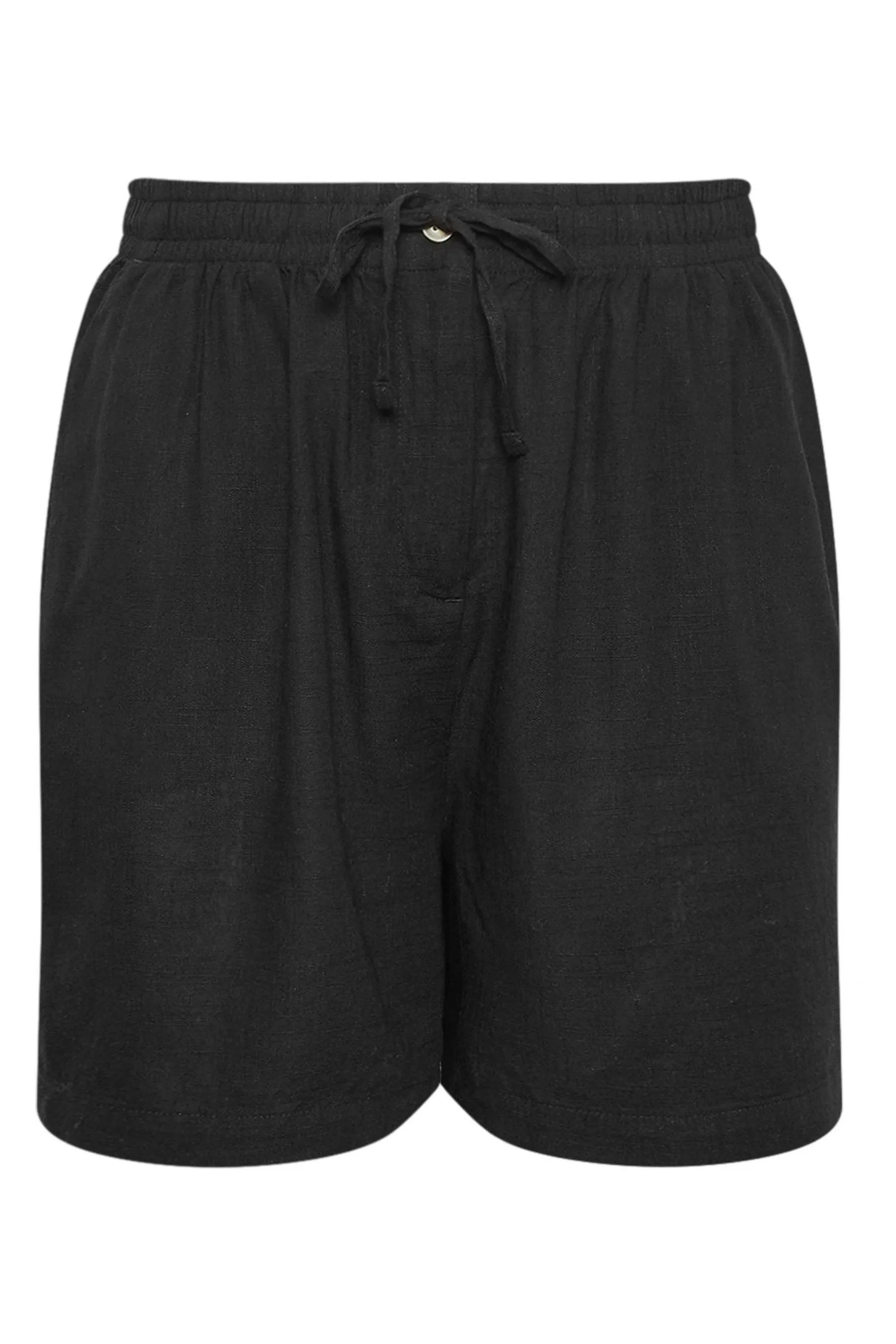 Yours Curve - Y Naturale Marrone - Shorts in lino    